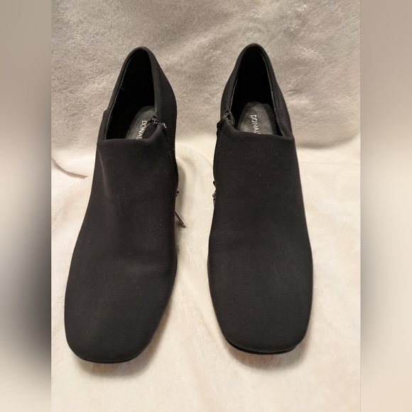 Donald J. Pliner Leather And Nylon Booties 8.5 Black - Picture 2 of 11
